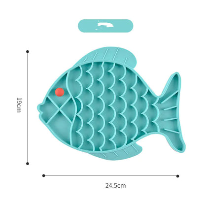 Silicone Slow Feeder Plate for Dogs and Pets